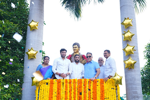 Super Star Krishna Statue Vijayawada