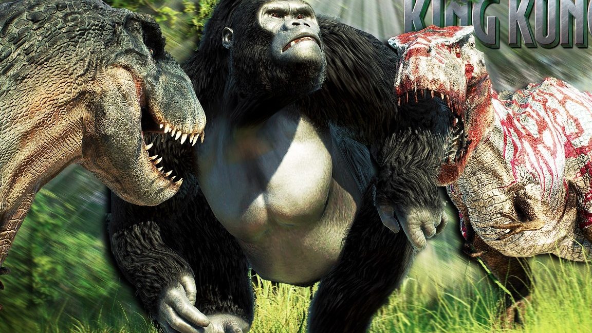 king kong and dinosaur park