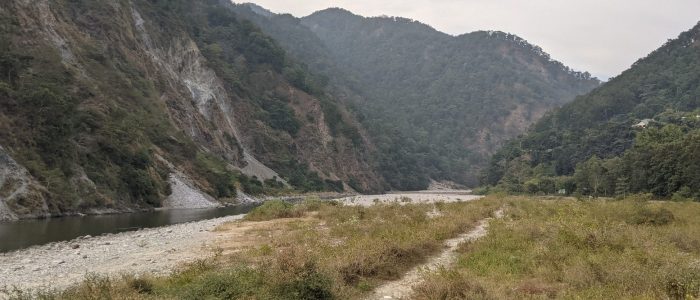 on the bank of ram ganga river