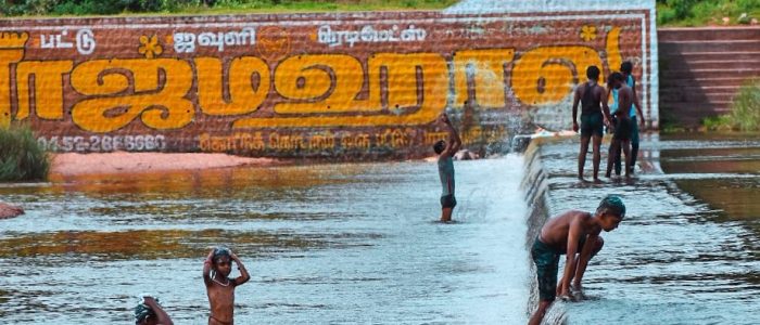 thiruvedagam vaigai river check dam