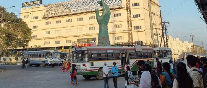 warangal bus stand hand arch